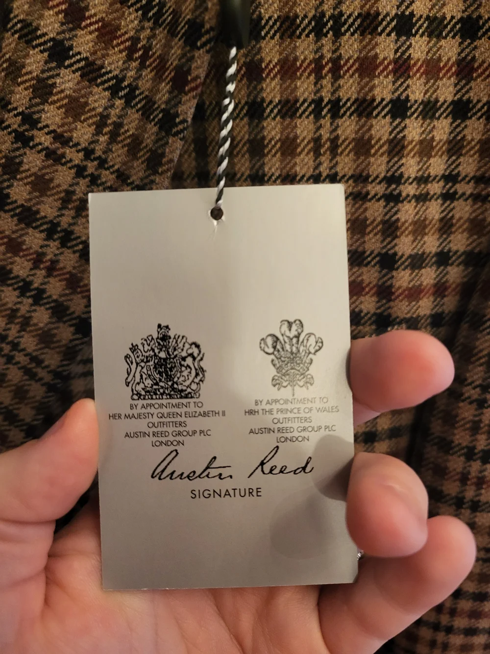 Austin Reed Brown and Tan Glen Plaid Sport Coat - Picture 3 of 6